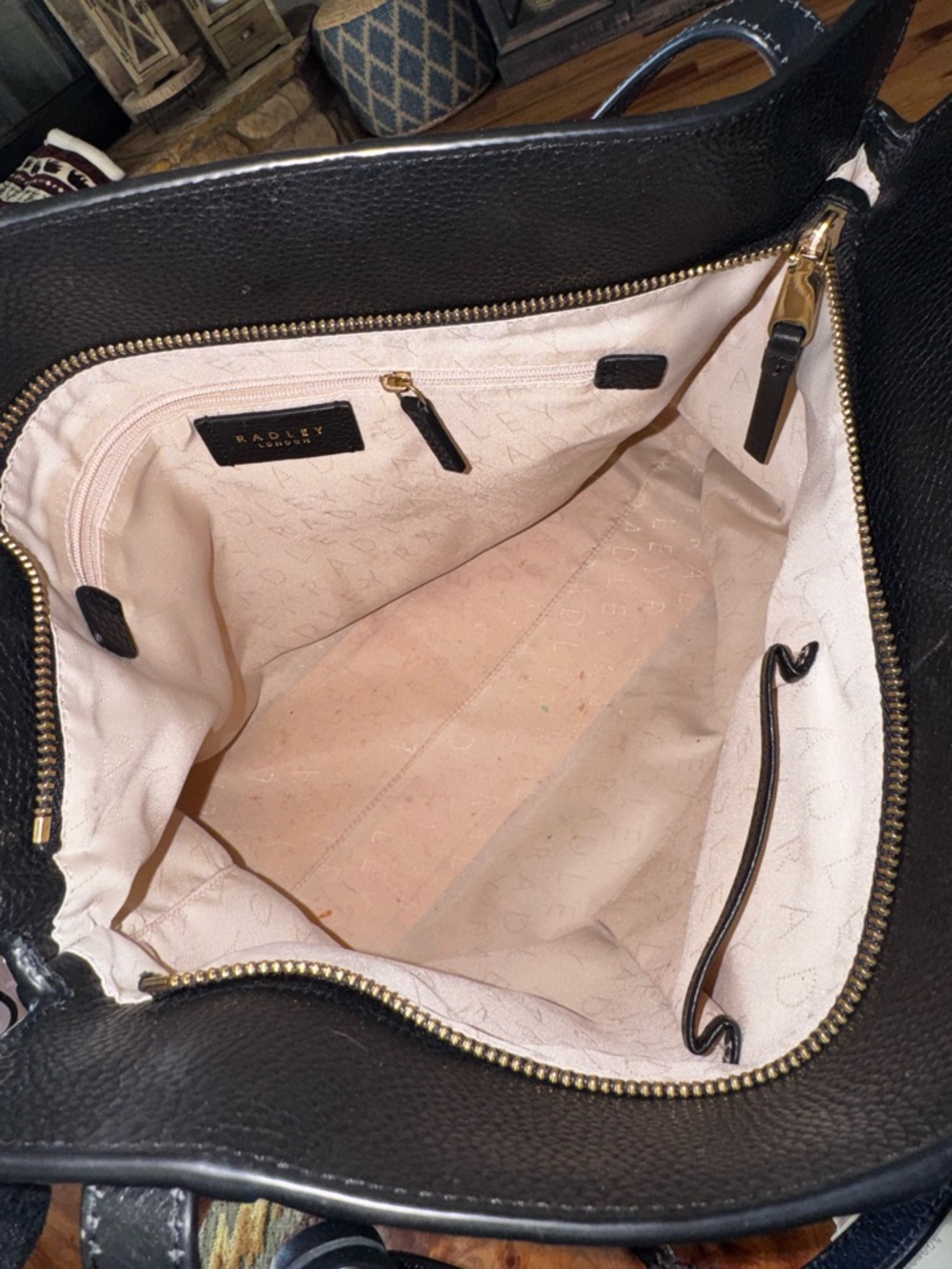 Radley London Eaton Mews Large Leather Ziptop Tote bag  very good condition - Picture 10 of 14